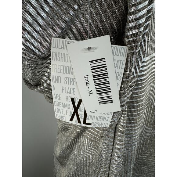 Lularoe Irma Womens Geometric Print High Low Tunic Blouse Top Size XL NWT - Picture 9 of 9